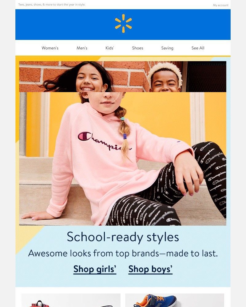 Walmart - Kids’ fashion from $10 👚 👕