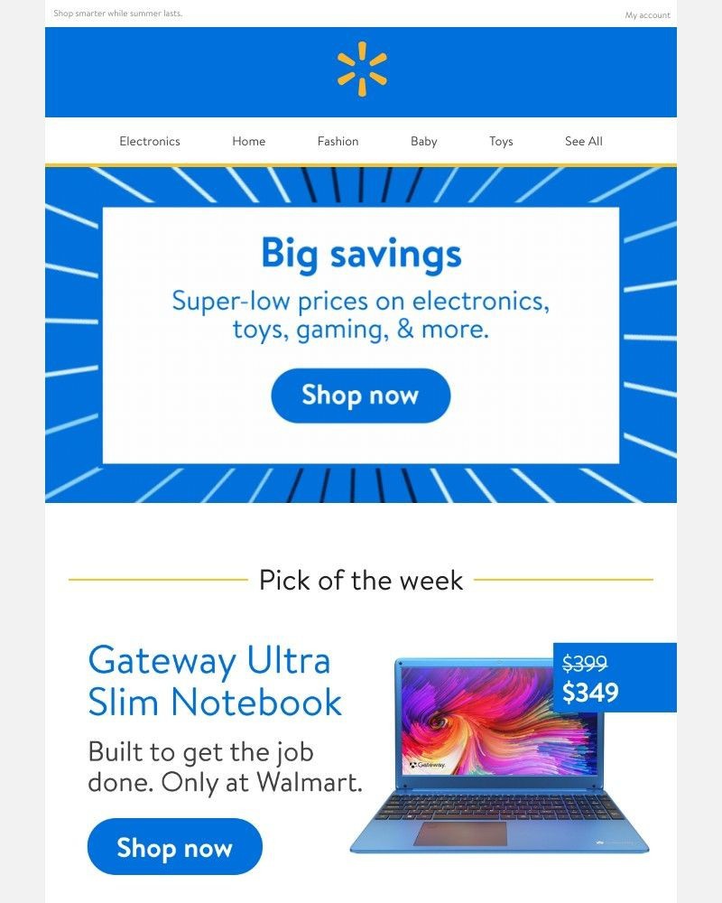 Walmart - Laptops, video games, & more at must-have prices