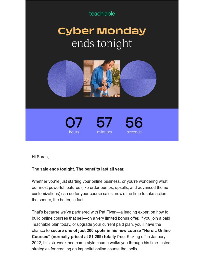 Teachable - LAST CALL for savings—plus a bonus course worth $1,299