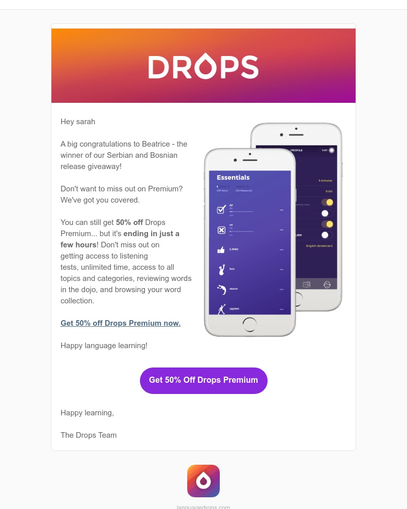 Onboarding on Drops video screenshot