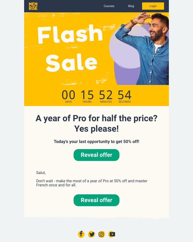 Memrise - LAST CHANCE: Flash sale ends today! ⏱