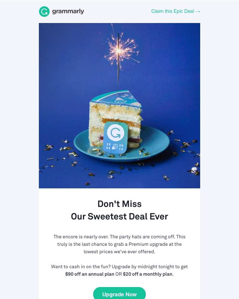 Grammarly - LAST CHANCE: Get 64% Off Premium 🍰