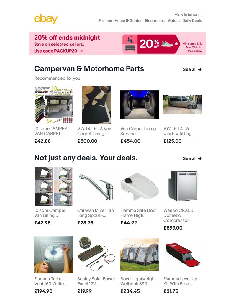  - Last chance to save 20% off selected sellers.