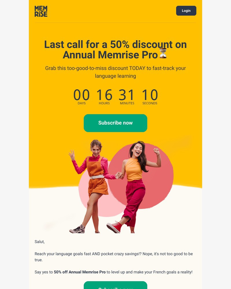 Memrise - 🚨 LAST DAY of our Flash Sale