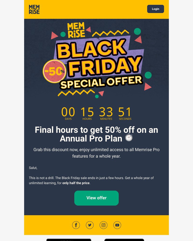 Memrise - Last day to grab 5️⃣0️⃣% off!