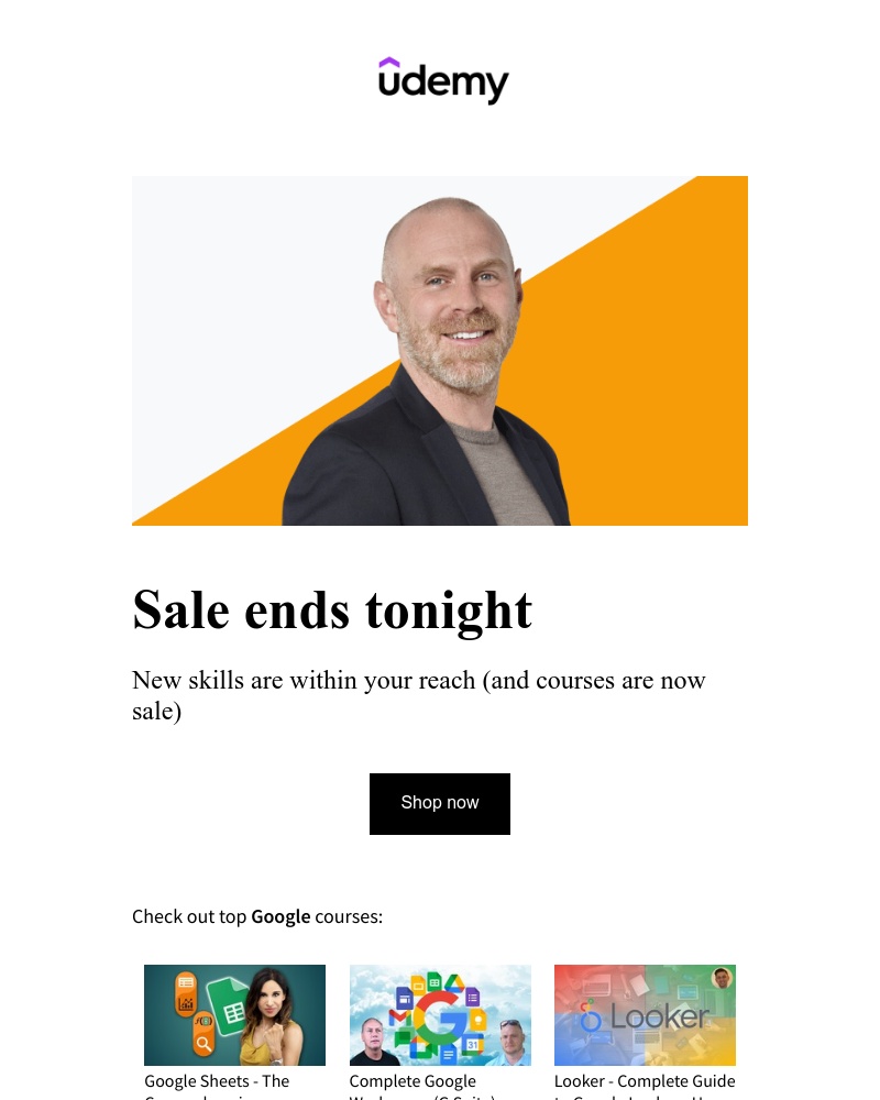 Udemy - Last day to save: Courses now on sale