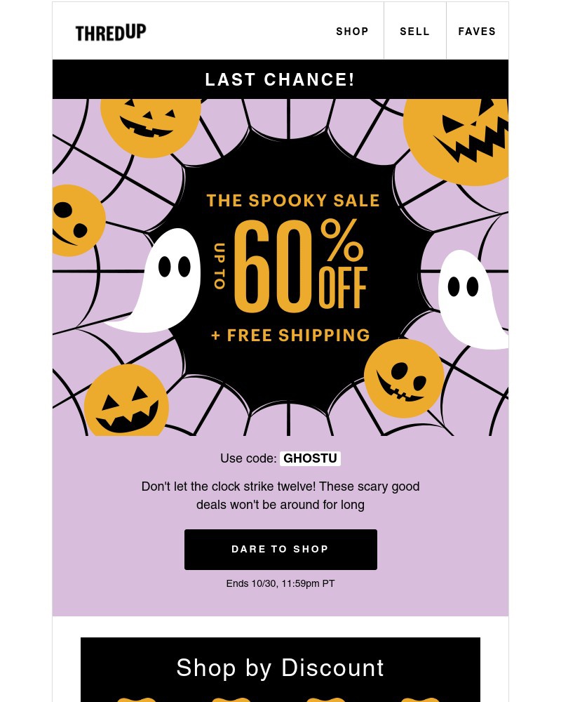 thredUP - LAST DAY 😳 Up to 60% off + free shipping.