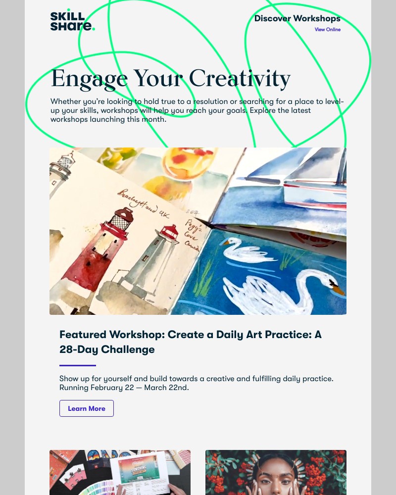 Skillshare - Launching Monday: 5 Workshops to Explore New Skills