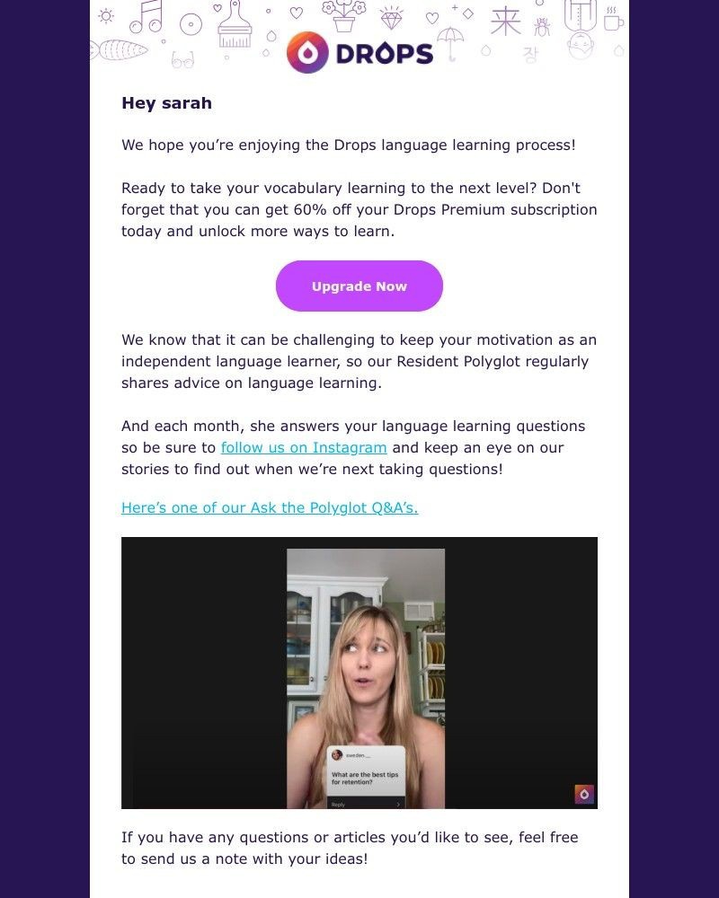 Drops - Learn a language better