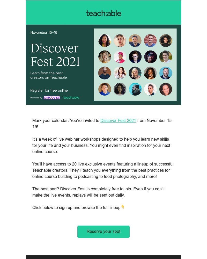 Teachable - Learn from industry leading creators for free