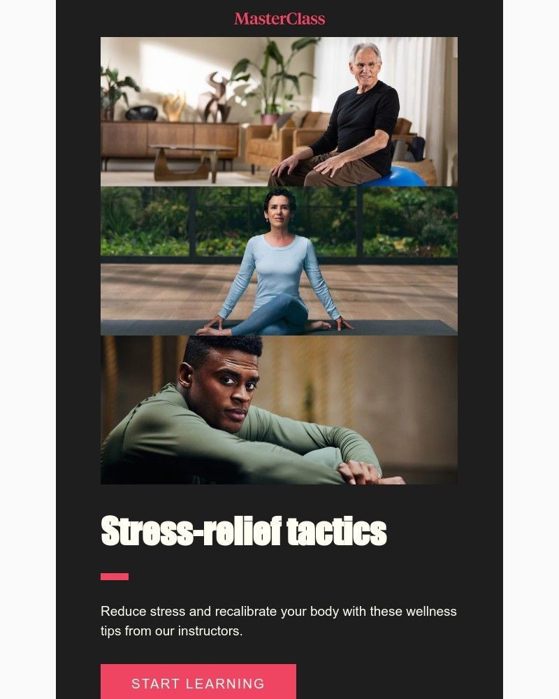  - Learn how to reduce your stress