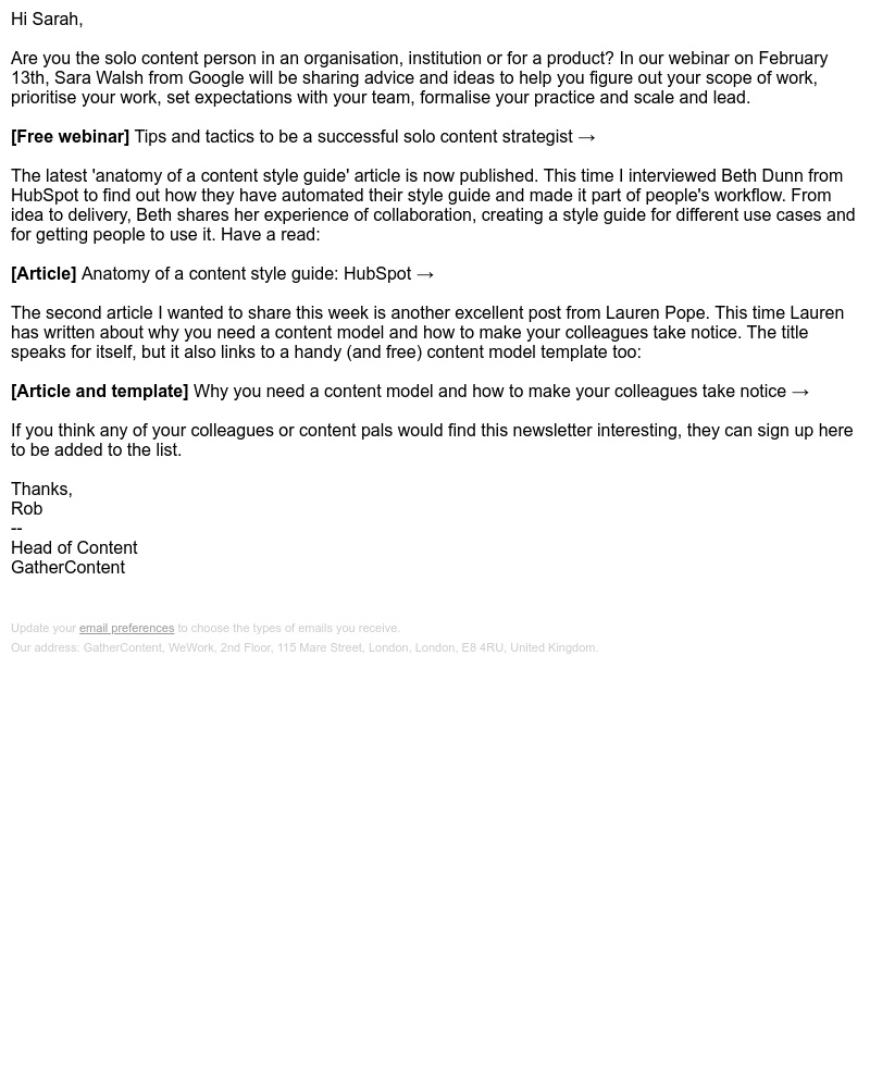 GatherContent - Learn tactics from a content strategist at Google