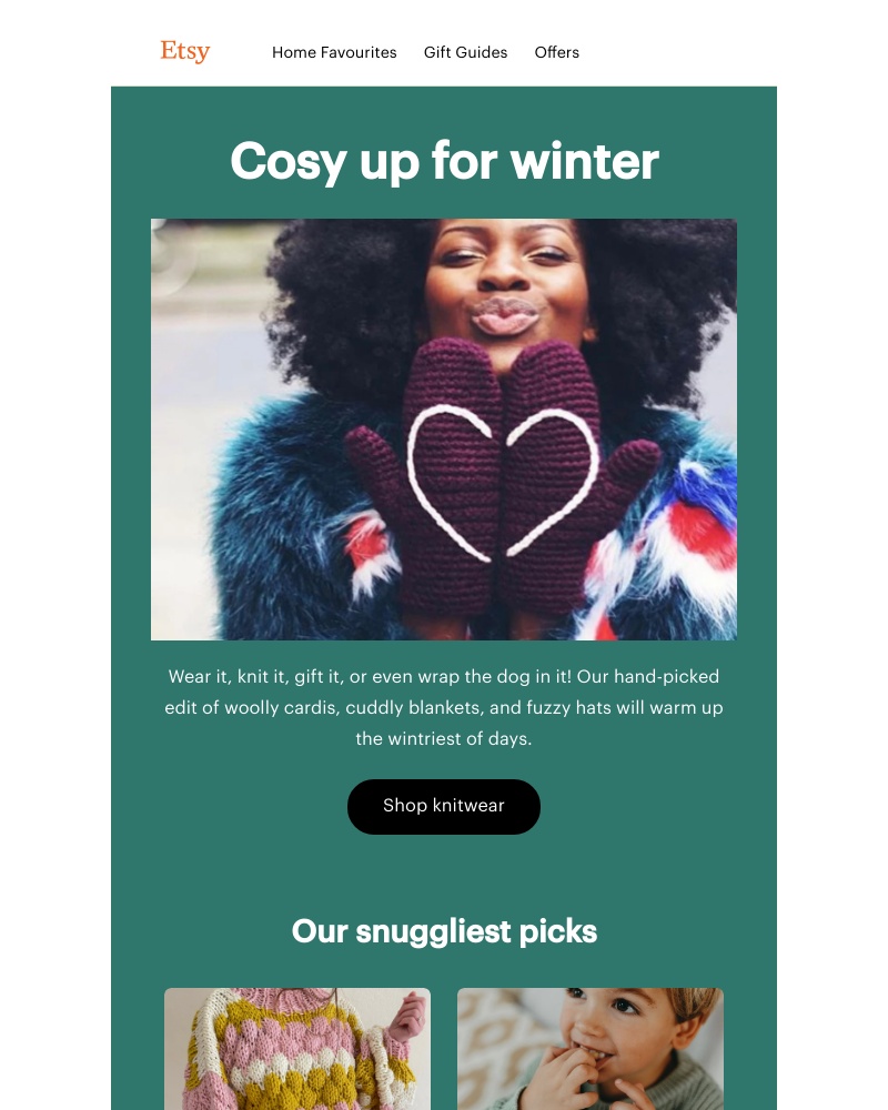 Etsy - Let the knitwear season commence!