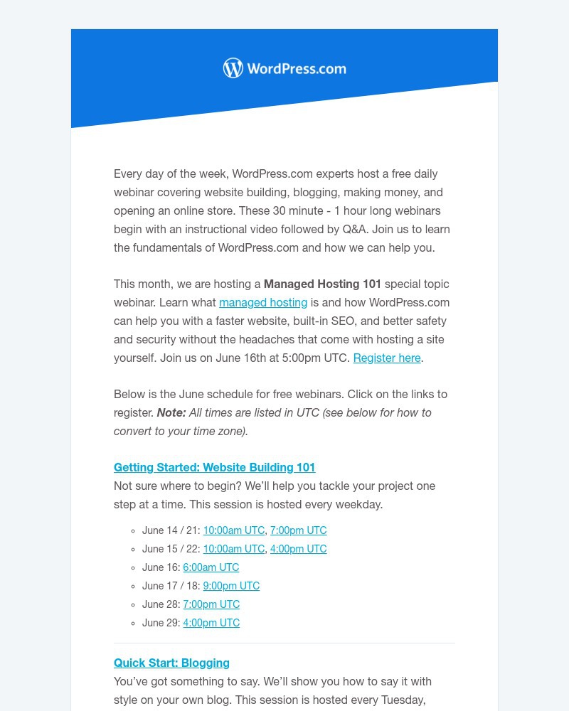 WordPress - Let us answer your questions with a free WordPress.com webinar