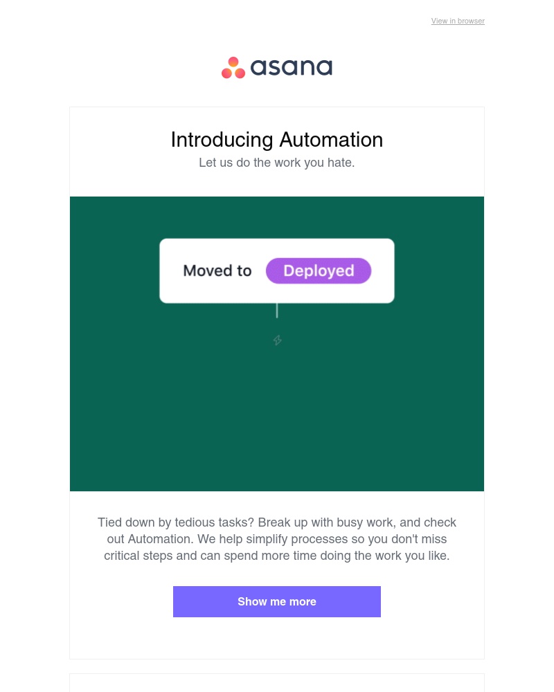 Asana - Let us do the work you hate