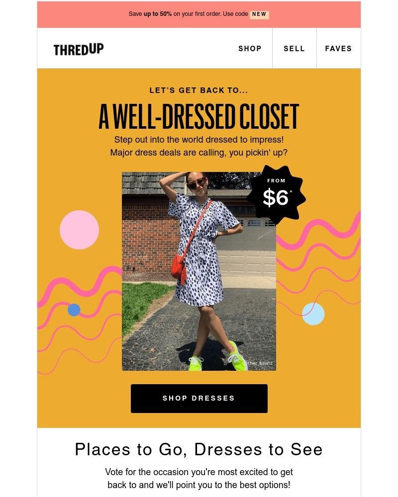 thredUP - LET'S GET BACK TO: Dresses! 👗✨