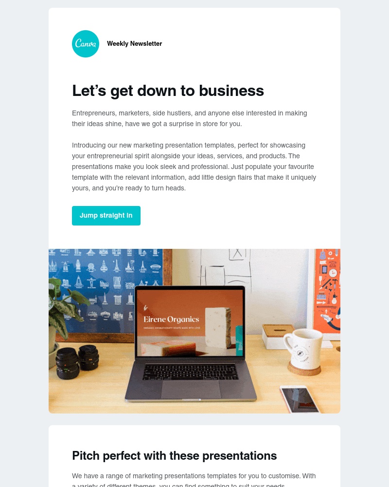 Canva -     Let’s get down to business with our new templates