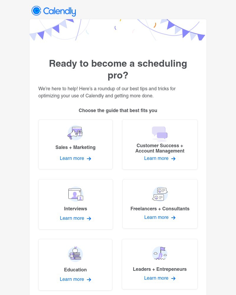 Calendly - Let’s optimize your scheduling experience