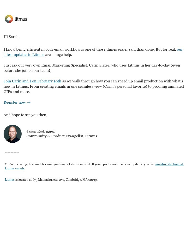 Litmus - Let’s see what’s new in Litmus (email efficiency for the win!)