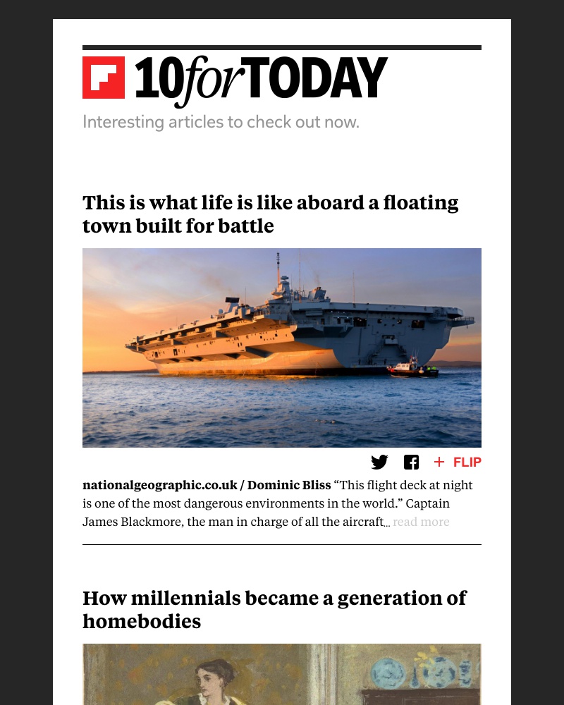 Flipboard - Life aboard a floating town built for battle