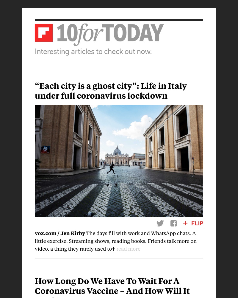 Flipboard - Life in Italy under full coronavirus lockdown