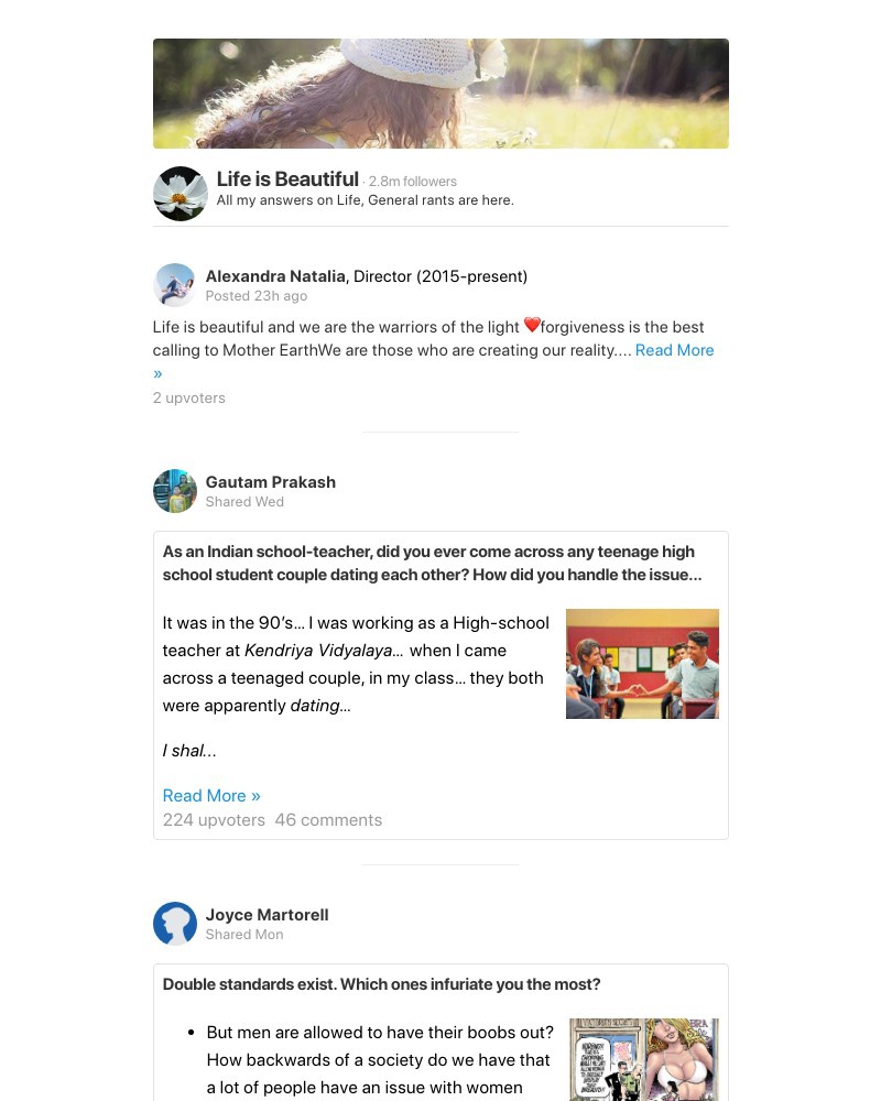 Onboarding on Quora video screenshot