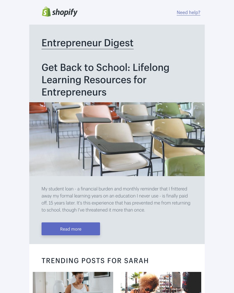 Shopify - Lifelong learnings for entrepreneurs