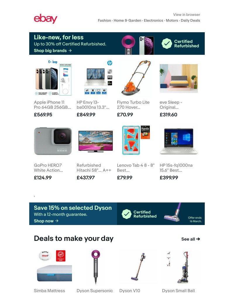 eBay - Like-new items for less! Discover Certified Refurbished.
