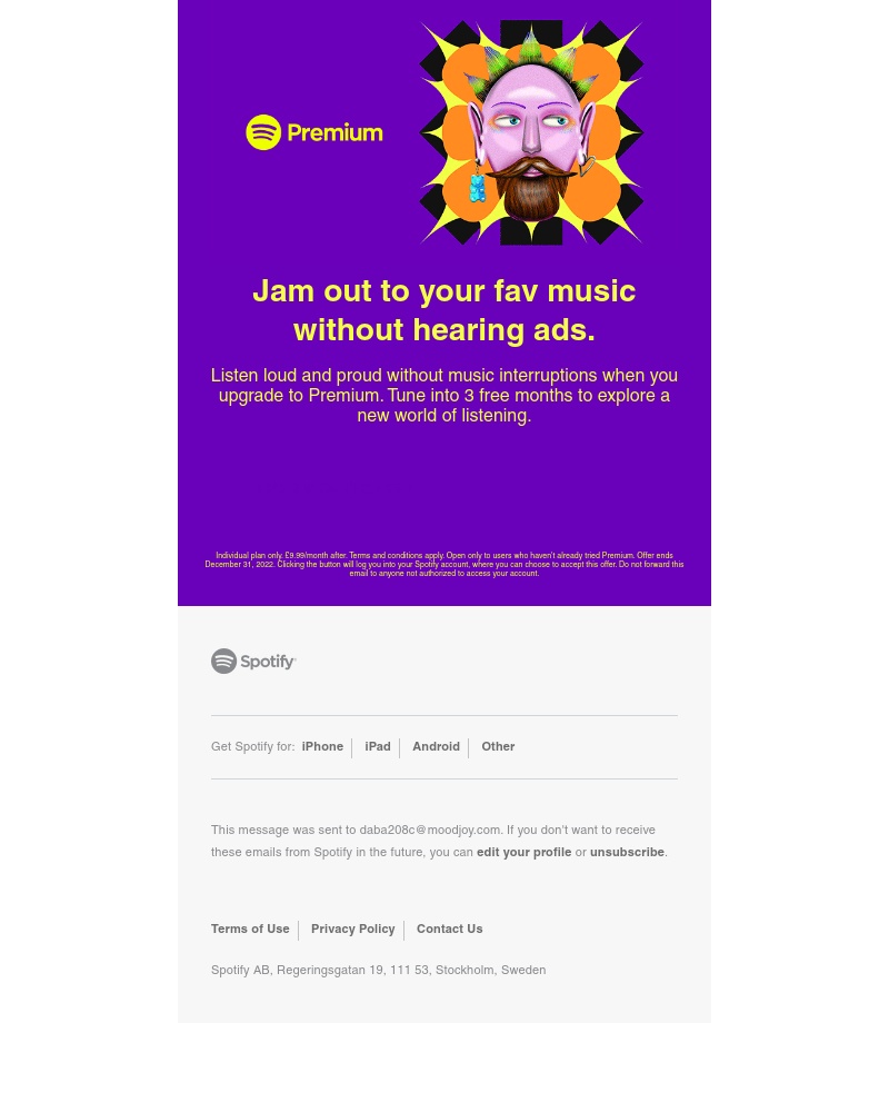 Spotify - Live large. Get 3 free months of Spotify Premium.