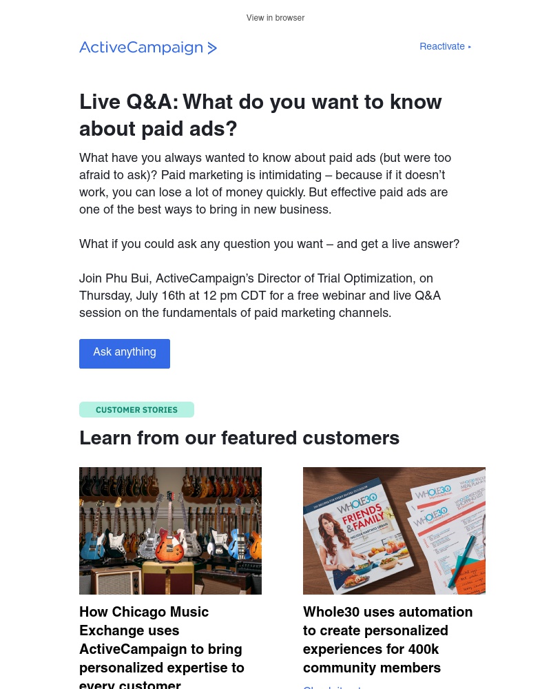  - Live Q&A: Everything about paid ads