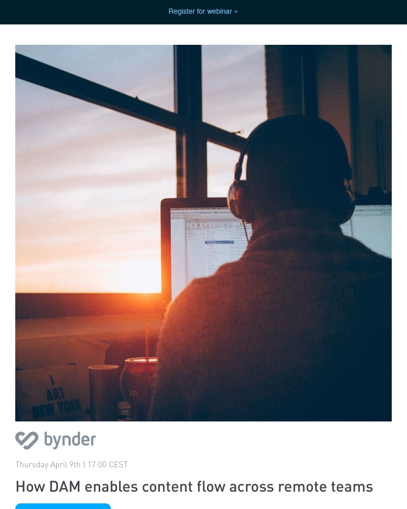 Bynder - [Live webinar] How DAM enables content flow across remote teams 📹