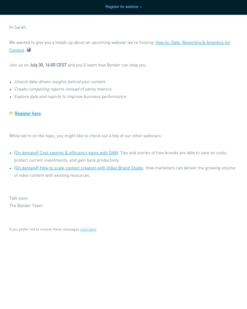 Bynder - [Live Webinar] How to: Data, Reporting & Analytics for Content 📹