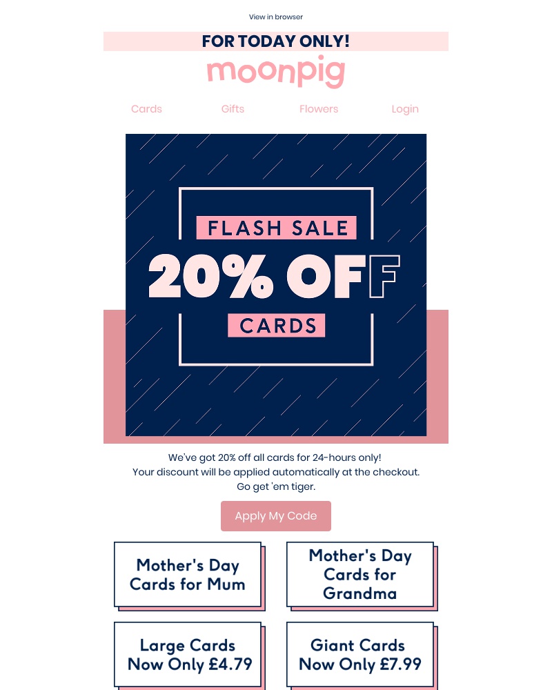 Moonpig - (Look at this) 20% off cards 👀