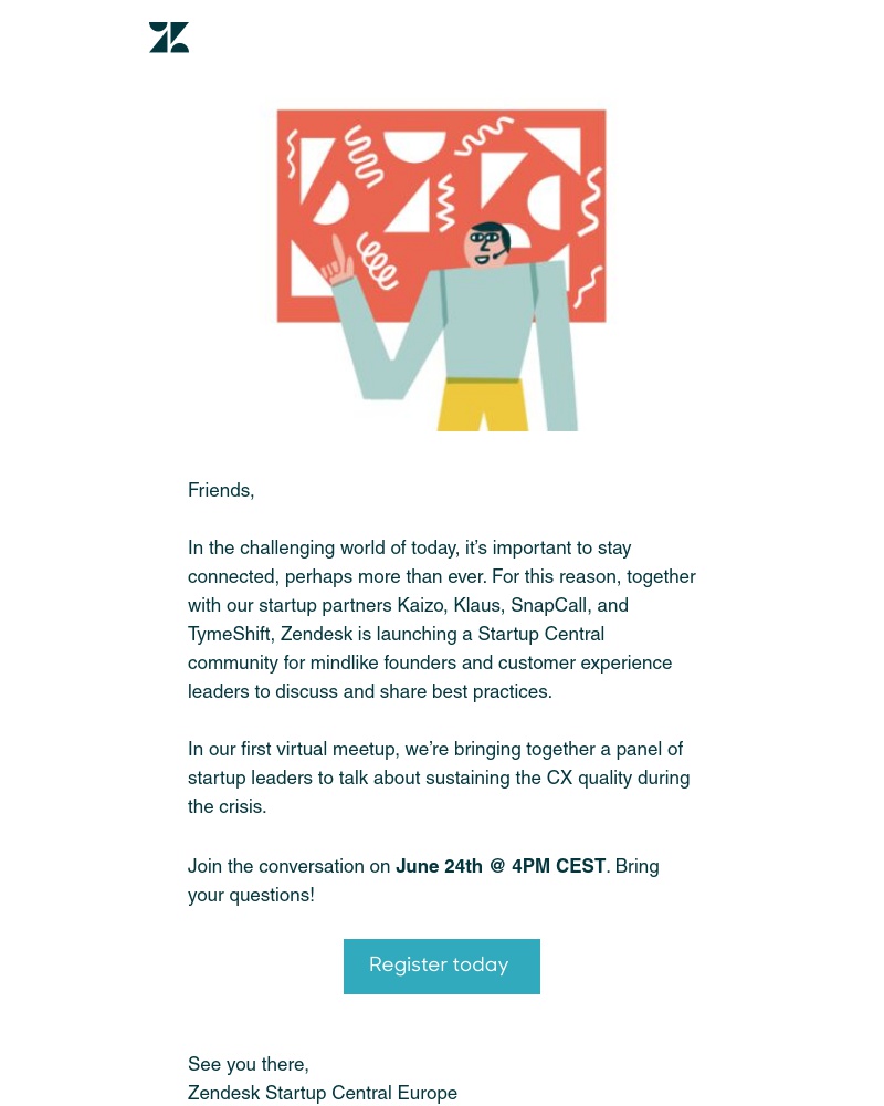 Zendesk - Looking for some interaction? Join "Don't let the crisis crush your CX quality"