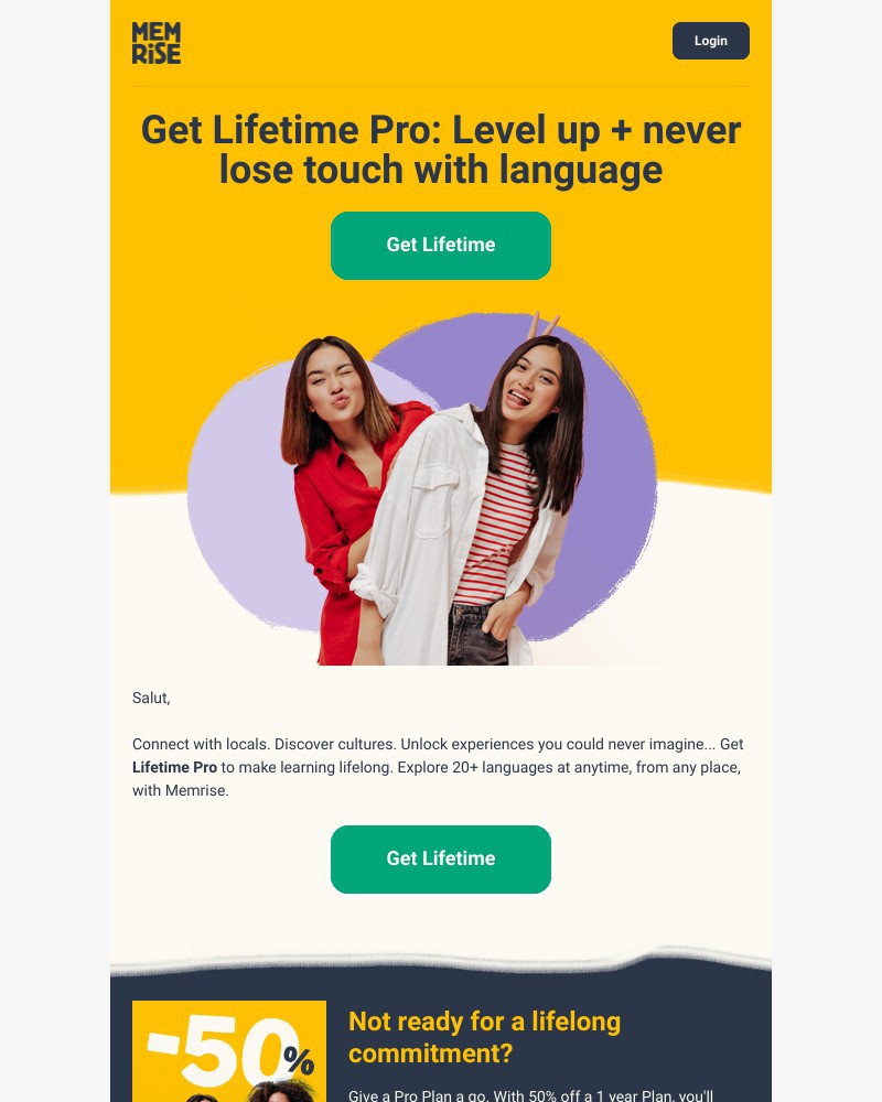 Memrise - Love languages? Upgrade to Lifetime Pro! 🚀