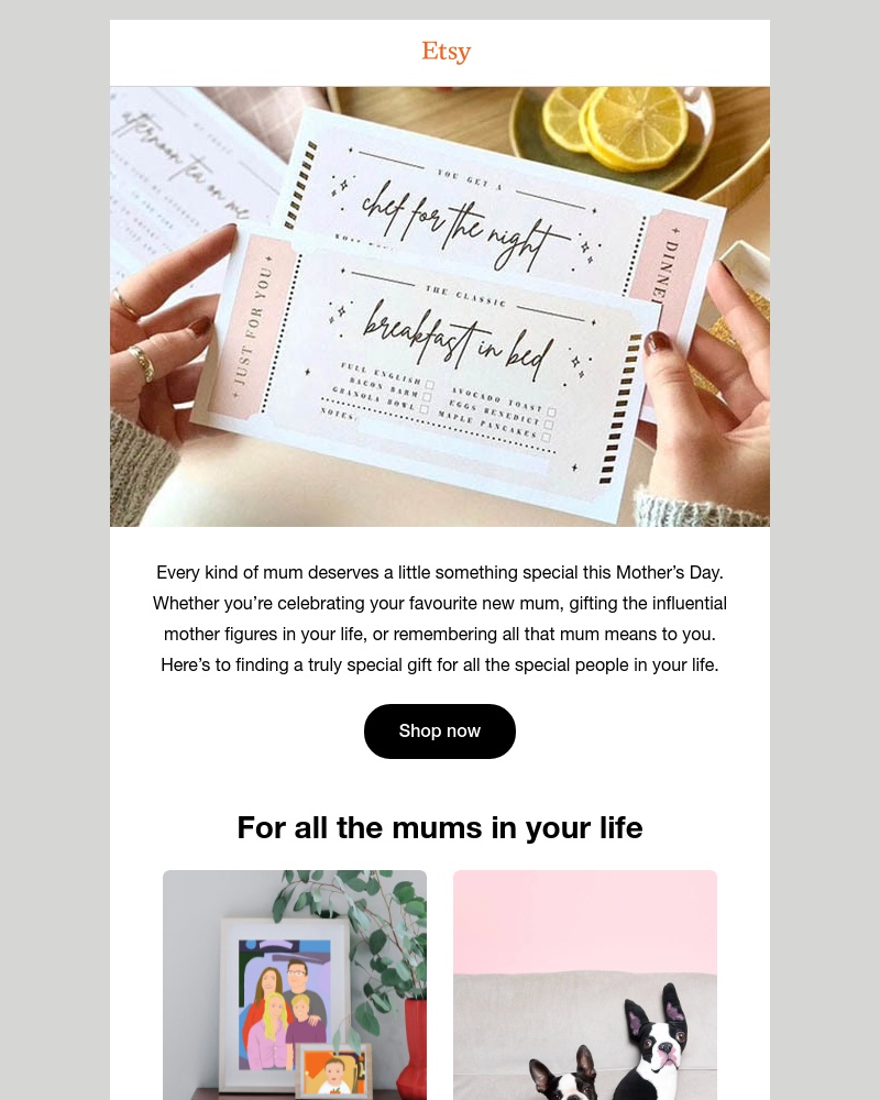 Etsy - Lovely finds for all your favourite mums