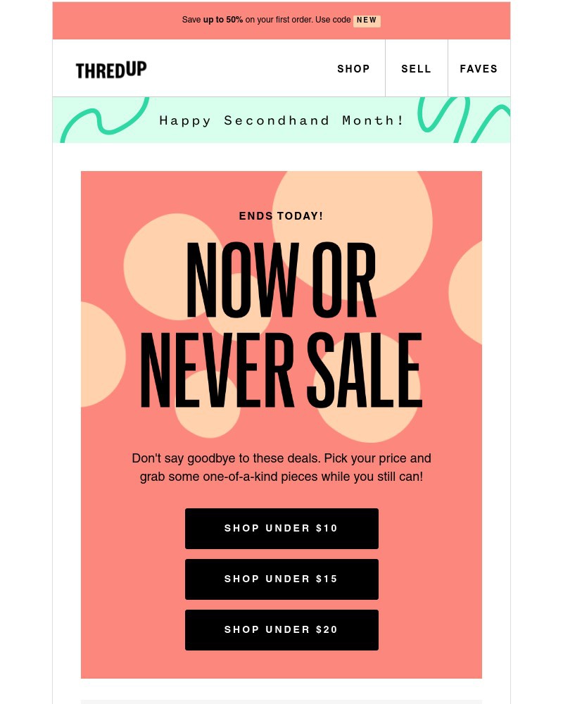 thredUP - Lowest. Prices. Ever.