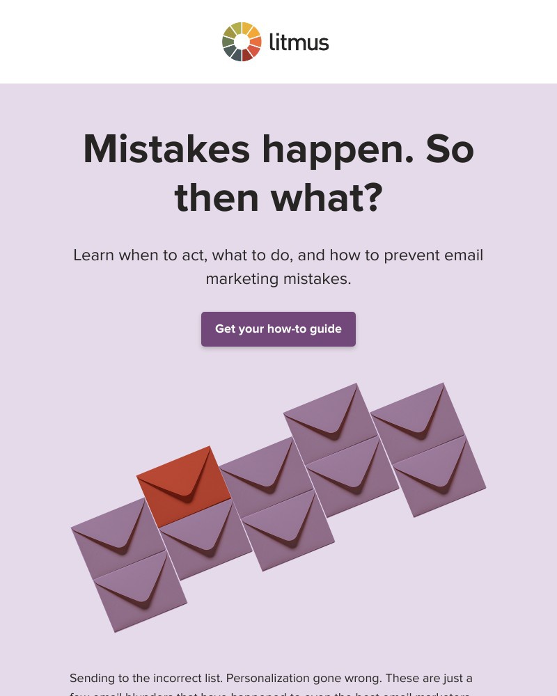 Litmus - Made an email mistake? You’re not alone.