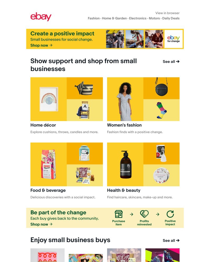 eBay - Make a positive impact with eBay for Change
