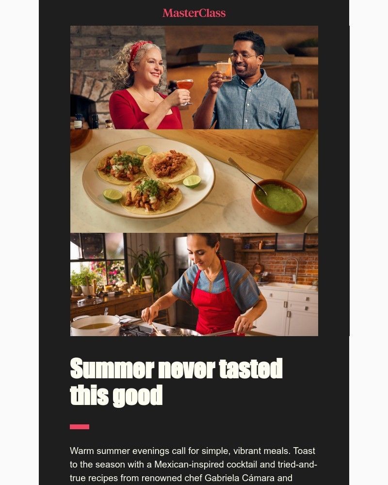 - Make a summer meal to remember