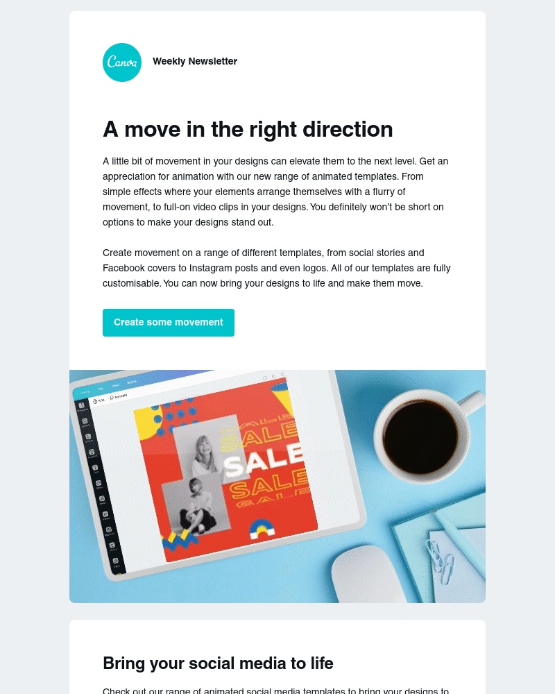 Canva - Make your designs move with ease
