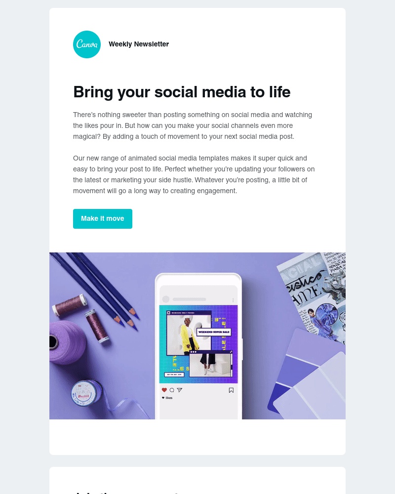 Canva - Make your social media move with our new templates