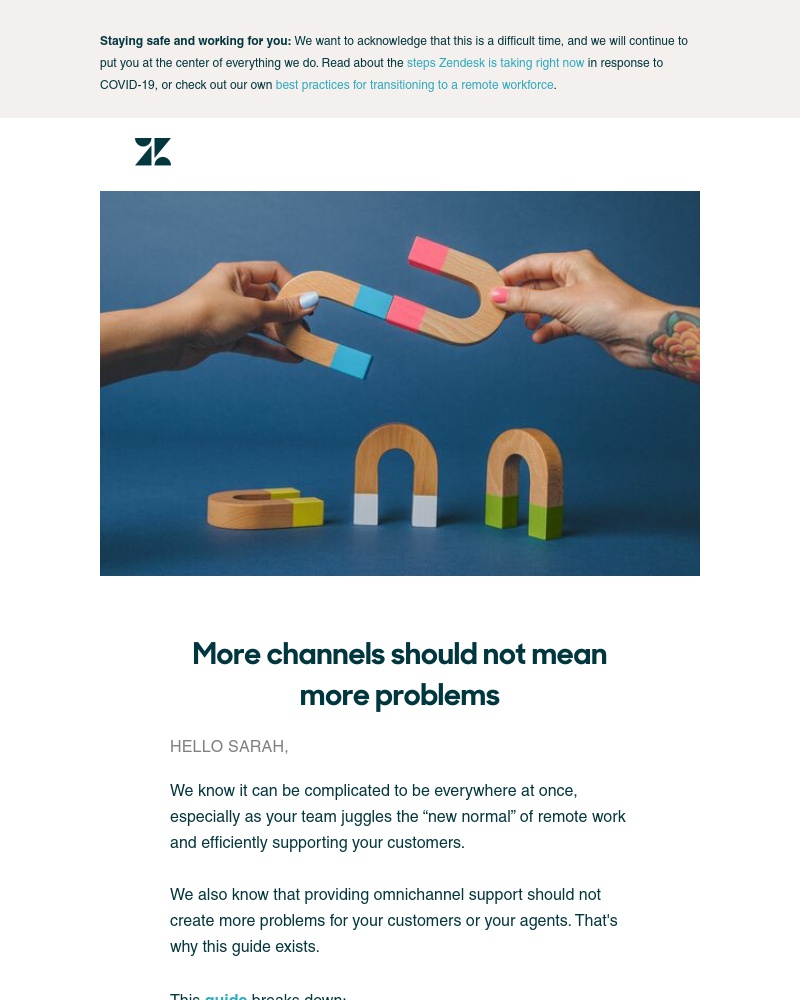 Zendesk - Making it easy for customers in challenging times