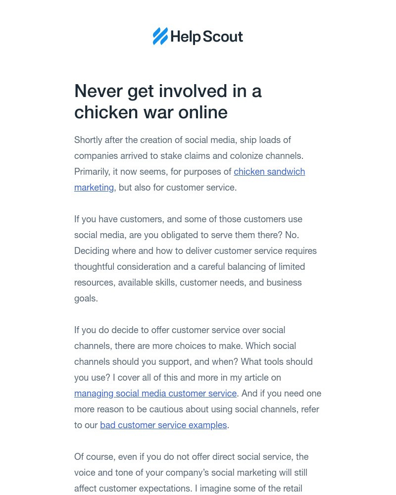 Help Scout - Managing social media customer service (when you aren't Wendy's)