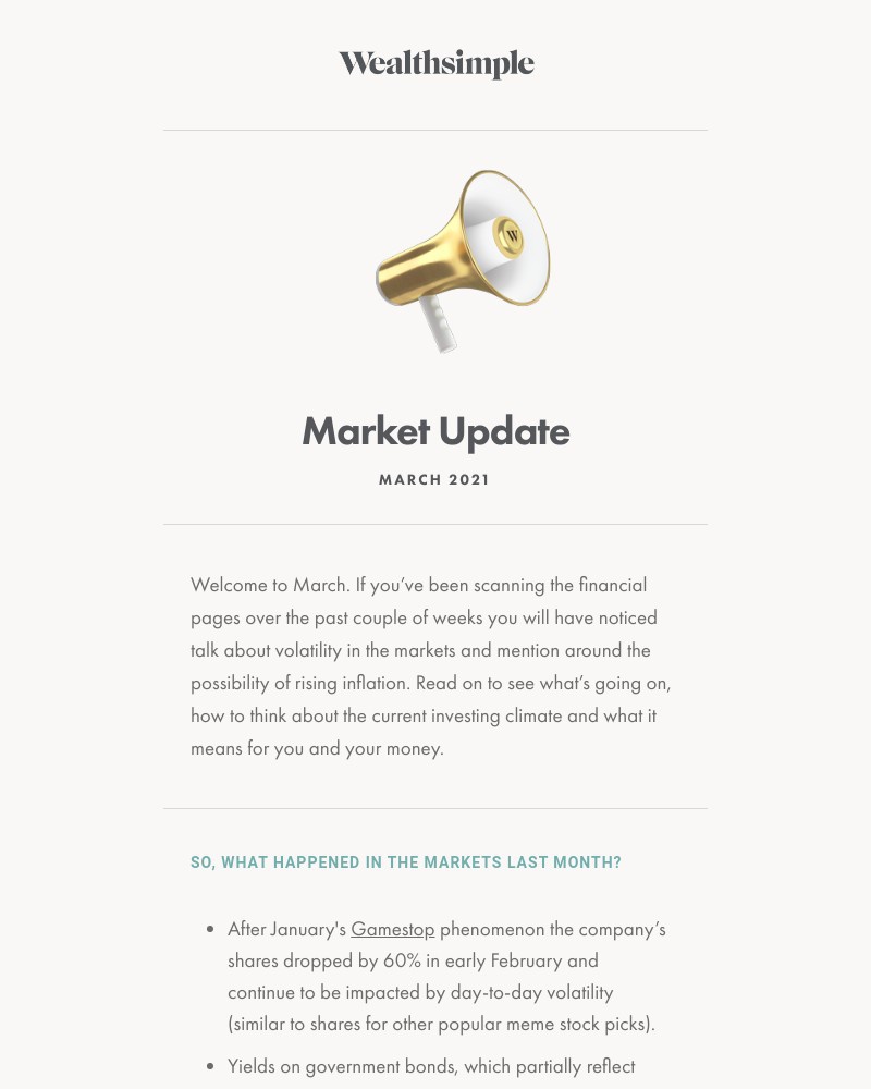 Wealthsimple - March Market Update