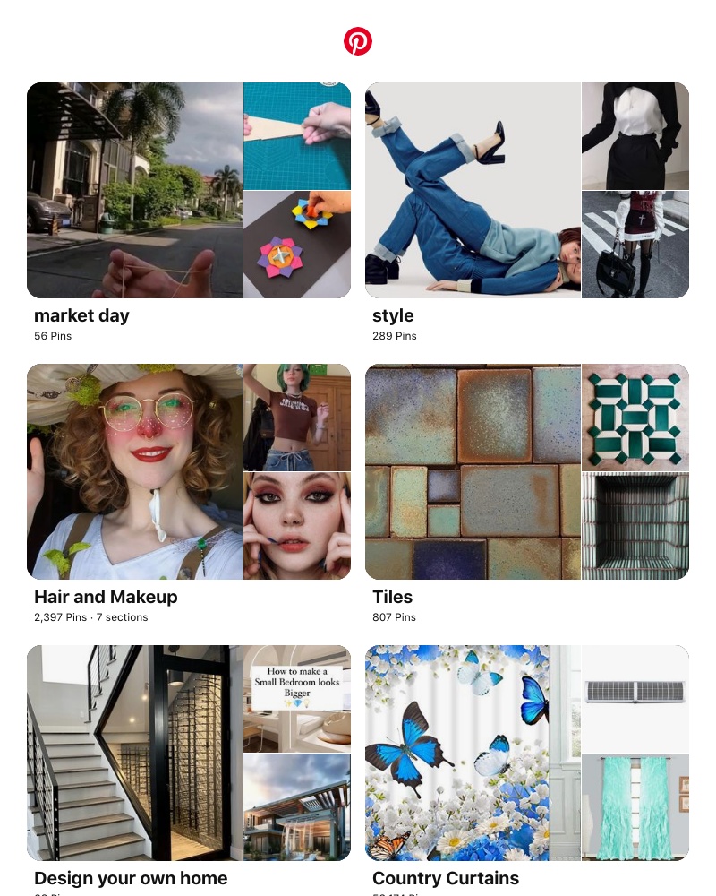 Pinterest - "market day", "style" and 8 other boards like yours