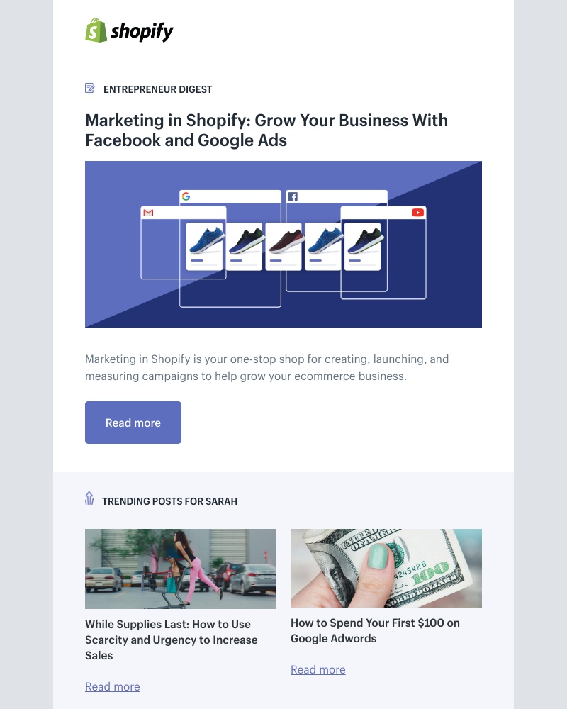 Shopify - Marketing in Shopify: Grow Your Business With Facebook and Google Ads