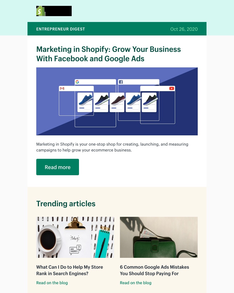 Shopify - Marketing in Shopify: Grow Your Business With Facebook and Google Ads