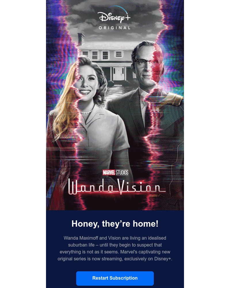 Disney+ - Marvel’s WandaVision is here