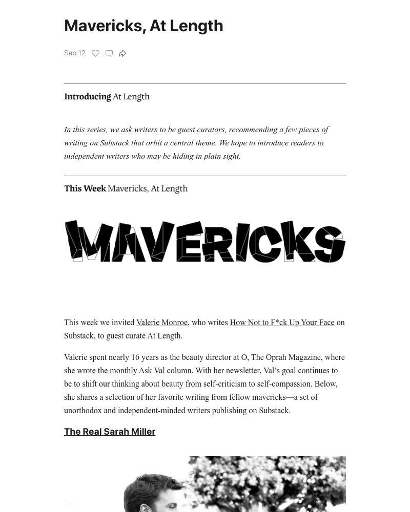 Substack - Mavericks, At Length